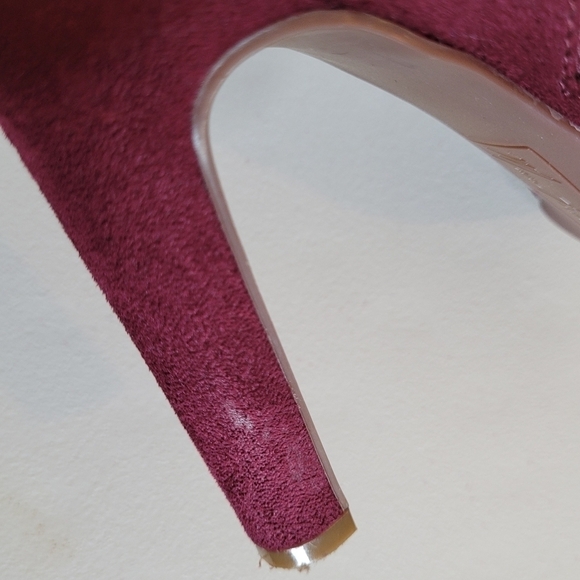 Marc Fisher Faux Suede September2 - Dark Plum Ankle Bootie - Size 6.5 - Picture 12 of 13